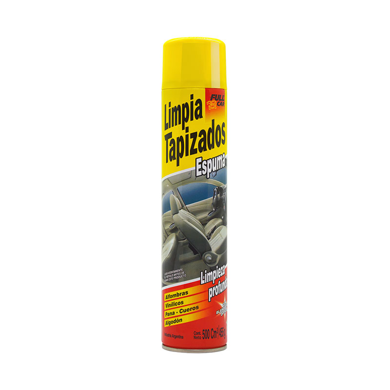 Limpia Tapizados Espuma Aerosol - FULL CAR - Productos para limpieza y  cuidado del auto.